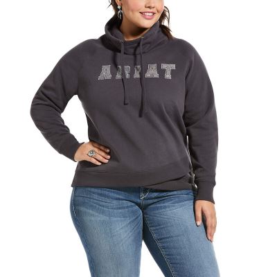 Ariat REAL Sequin - Sweater DonkerGrijs Dames - 33507-199